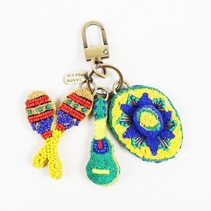 JAMIN PUECH PARIS Accessories - Maracas Beaded Sequin Keychain JAMIN PUECH PARIS Accessories - Maracas Beaded Sequin Keychain